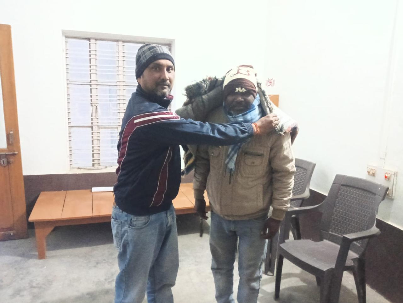 Seasonal blanket distribution drive